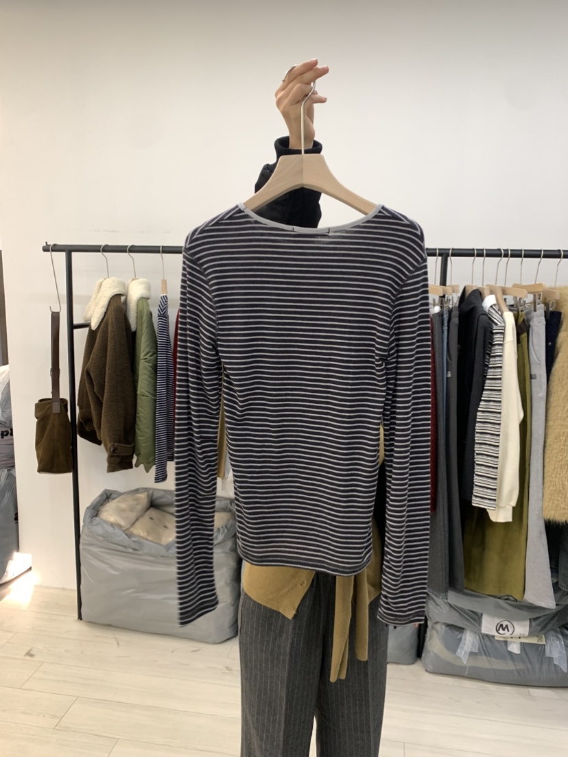 CEDARWOOD韓國代購㊣女士新品時尚推薦25秋冬長袖T恤美利奴羊毛CEDAR WOOD長袖T恤