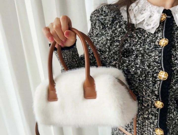 TROUVAILLE韓國直郵㊣女裝新款人氣職業休閑25秋冬單肩斜跨包TROUVAILLE單肩/斜跨包圖色1