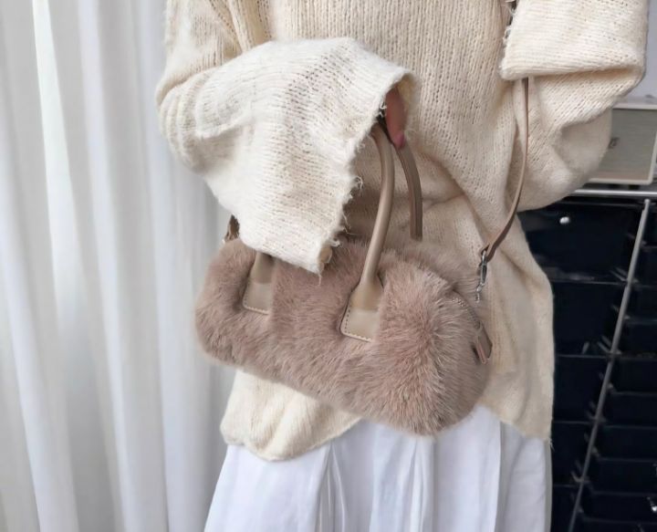 TROUVAILLE韓國直郵㊣女裝新款人氣職業休閑25秋冬單肩斜跨包TROUVAILLE單肩/斜跨包圖色2