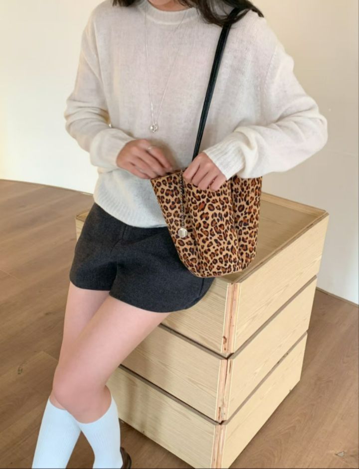 TROUVAILLE東大門㊣代購女士新款職業25秋冬單肩斜跨包麂皮TROUVAILLE單肩/斜跨包