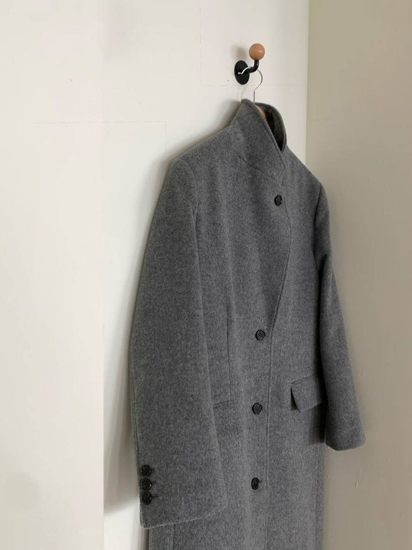 BINUS韓國代購㊣女士新款人氣熱賣25秋冬職業中長款大衣羊毛BINUS中長款大衣