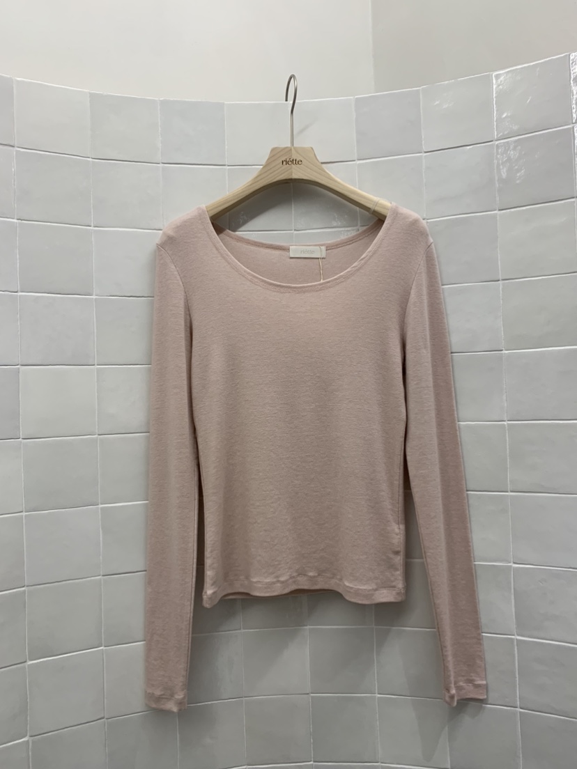 RIETTE韓國代購㊣女士新品人氣推薦休閑職業25秋冬熱賣長袖T恤RIETTE長袖T恤圖色2