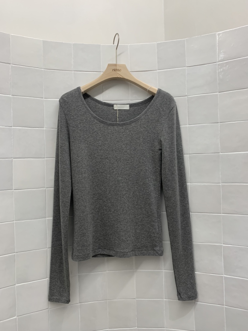 RIETTE韓國代購㊣女士新品人氣推薦休閑職業25秋冬熱賣長袖T恤RIETTE長袖T恤圖色4