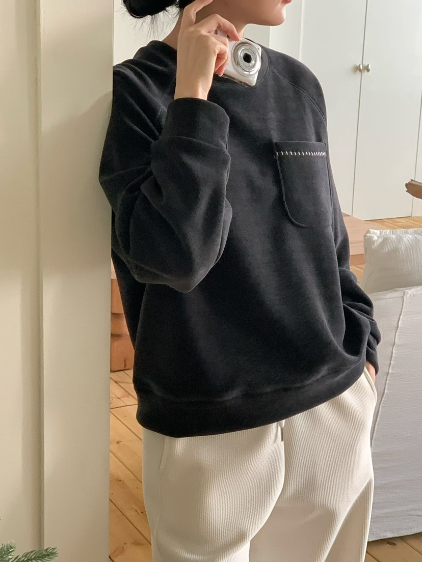 BINUS東大門㊣直郵女士新品時尚休閑25秋冬推薦人氣職業衛衣BINUS衛衣