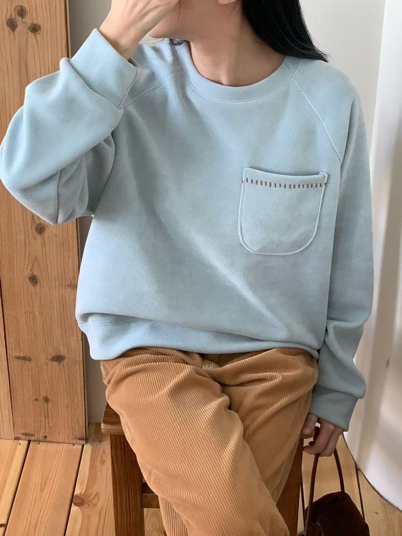 BINUS東大門㊣直郵女士新品時尚休閑25秋冬推薦人氣職業衛衣BINUS衛衣圖色3