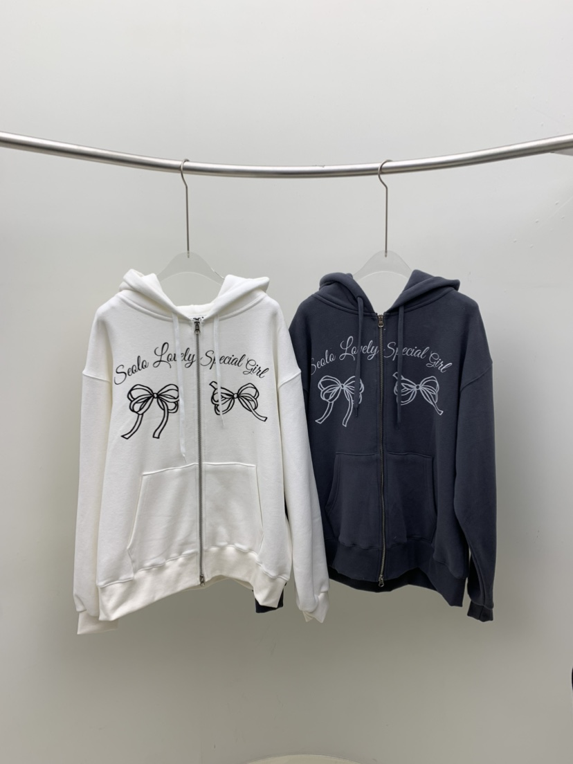 SEOLO韓國代購㊣女士新品推薦職業休閑25秋冬衛衣連帽衫拉鏈Seolo seoul衛衣