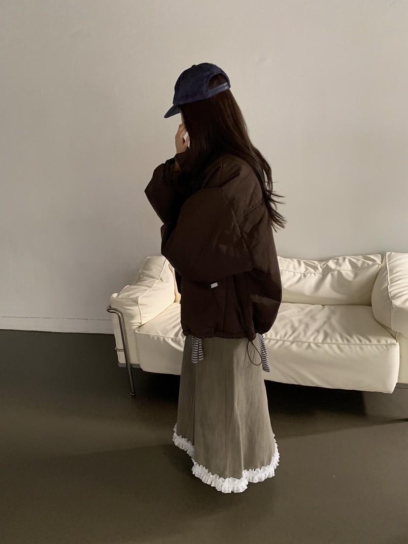 CAMEL-P韓國代購㊣女士新款時尚短款棉服填充Came_l 家短款棉服