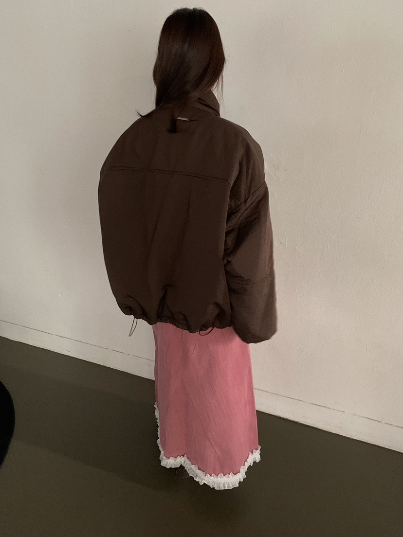 CAMEL-P韓國代購㊣女士新款時尚短款棉服填充Came_l 家短款棉服