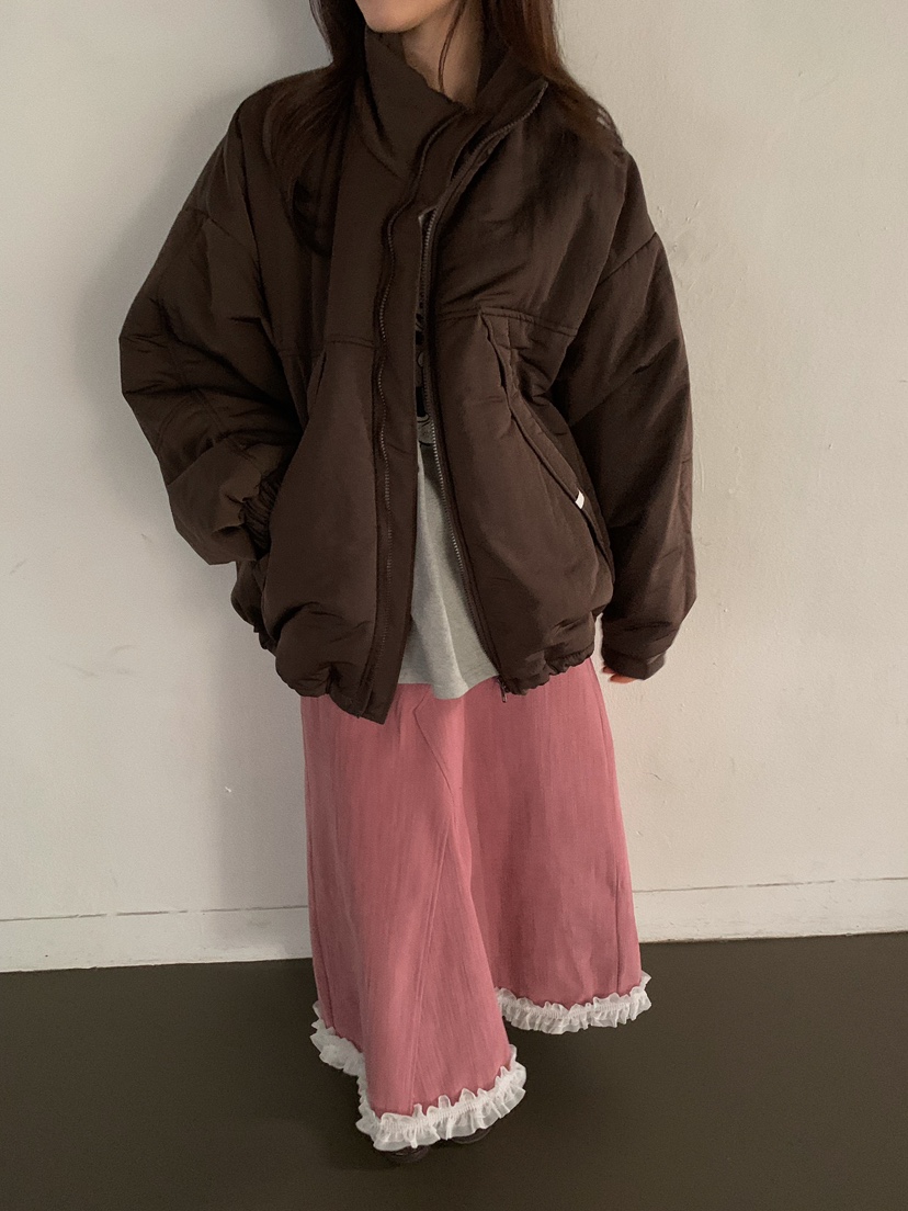 CAMEL-P韓國代購㊣女士新款時尚短款棉服填充Came_l 家短款棉服