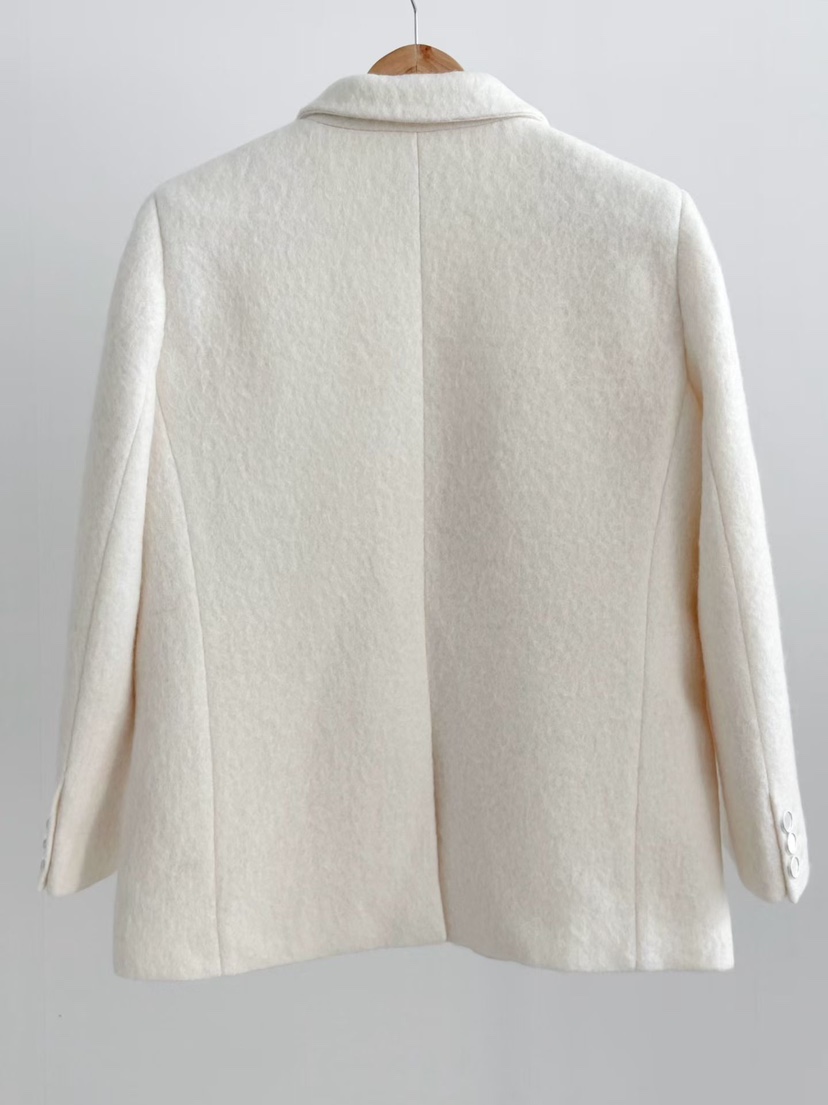 BINUS東大門㊣代購女裝新款熱賣休閑職業人氣推薦短款大衣羊駝BINUS短款大衣