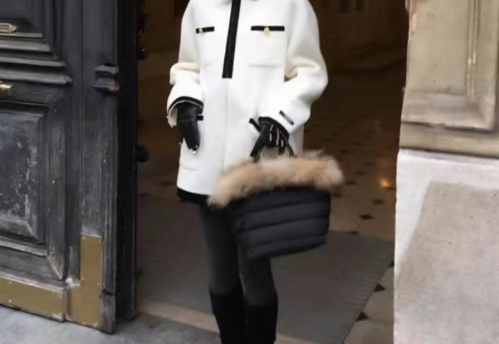 TROUVAILLE東大門㊣代購女士新品休閑職業手拿包腋下包毛絨TROUVAILLE手拿包/腋下包