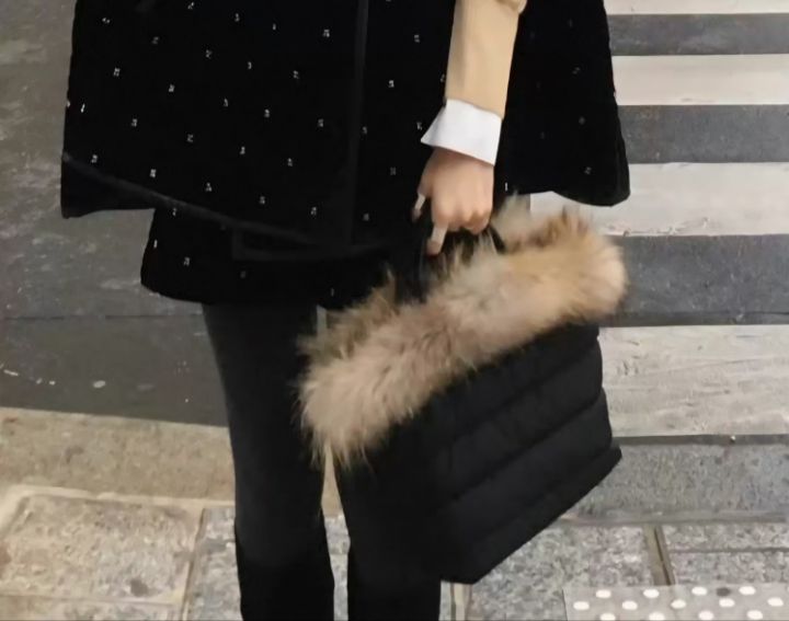 TROUVAILLE東大門㊣代購女士新品休閑職業手拿包腋下包毛絨TROUVAILLE手拿包/腋下包