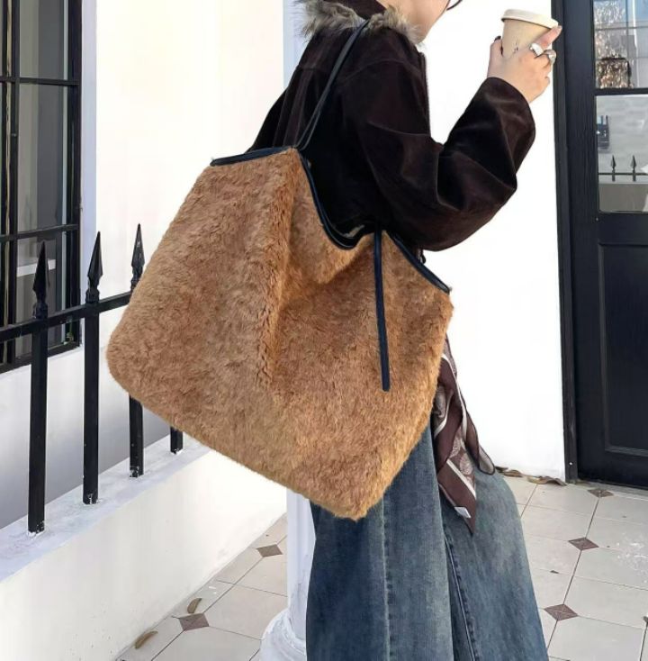 TROUVAILLE東大門㊣實拍女裝新款休閑熱賣職業單肩斜跨包雙面TROUVAILLE單肩/斜跨包圖色1