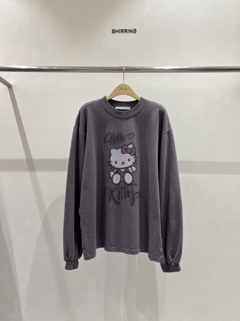 SHIRRING韓國代購㊣女裝新款25秋冬休閑時尚人氣熱賣長袖T恤SHIRRING長袖T恤圖色3