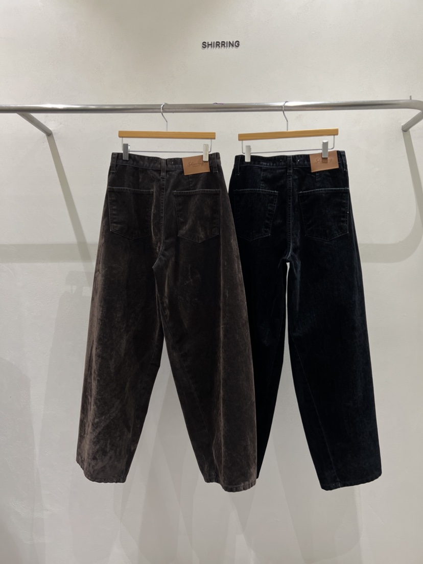 SHIRRING東大門㊣代購女士新品時尚人氣25秋冬休閑褲天鵝絨SHIRRING休閑褲