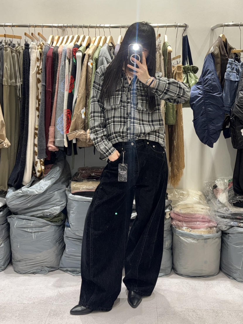 SHIRRING東大門㊣代購女士新品時尚人氣25秋冬休閑褲天鵝絨SHIRRING休閑褲