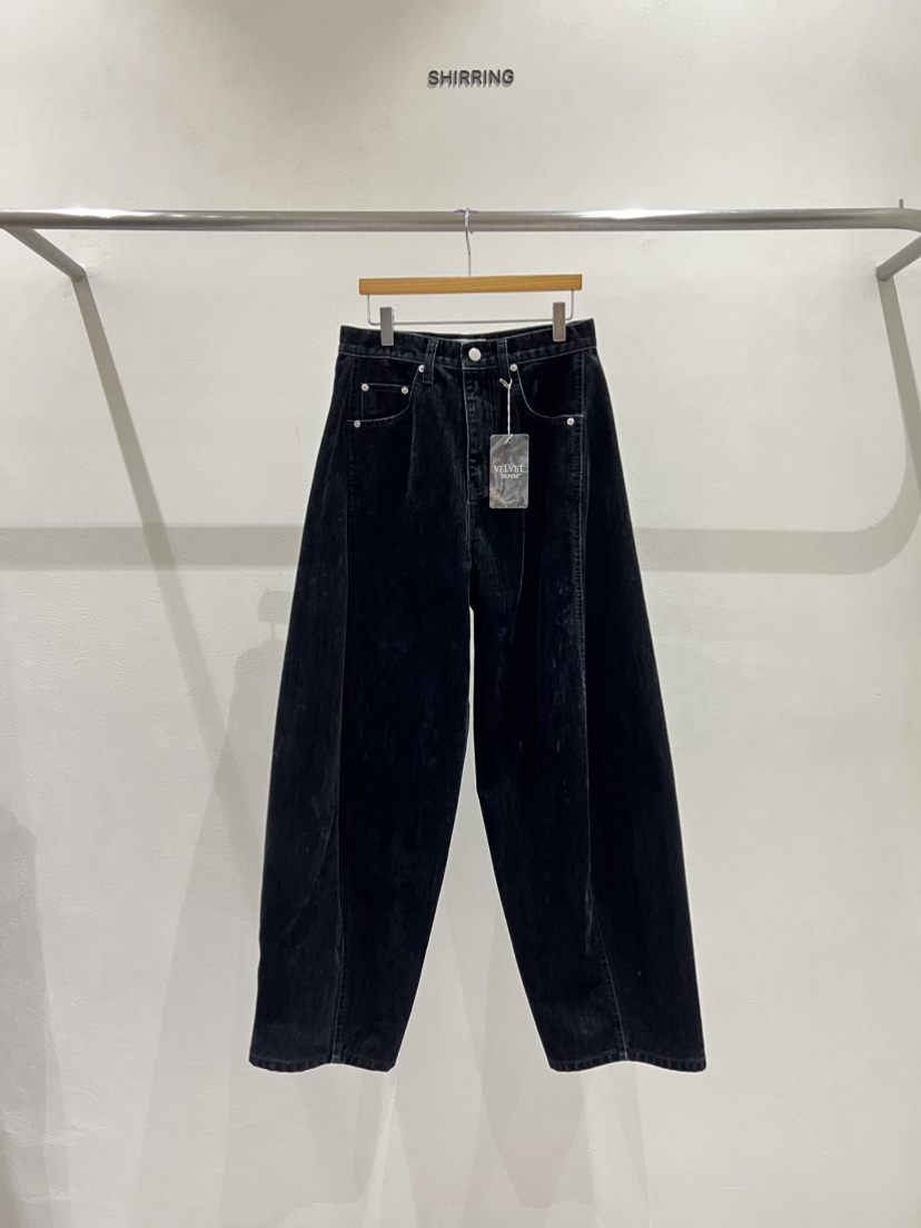 SHIRRING東大門㊣代購女士新品時尚人氣25秋冬休閑褲天鵝絨SHIRRING休閑褲圖色2