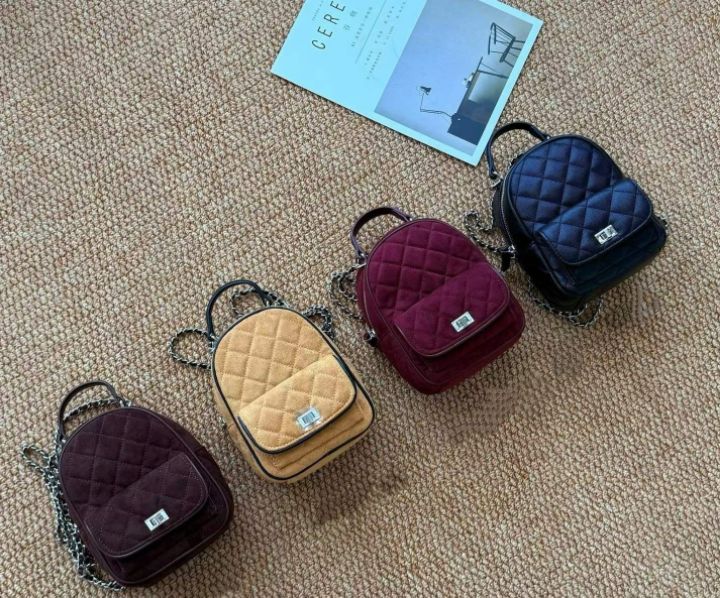 TROUVAILLE韓國直郵㊣女士新款休閑熱賣時尚單肩斜跨包絨面革TROUVAILLE單肩/斜跨包