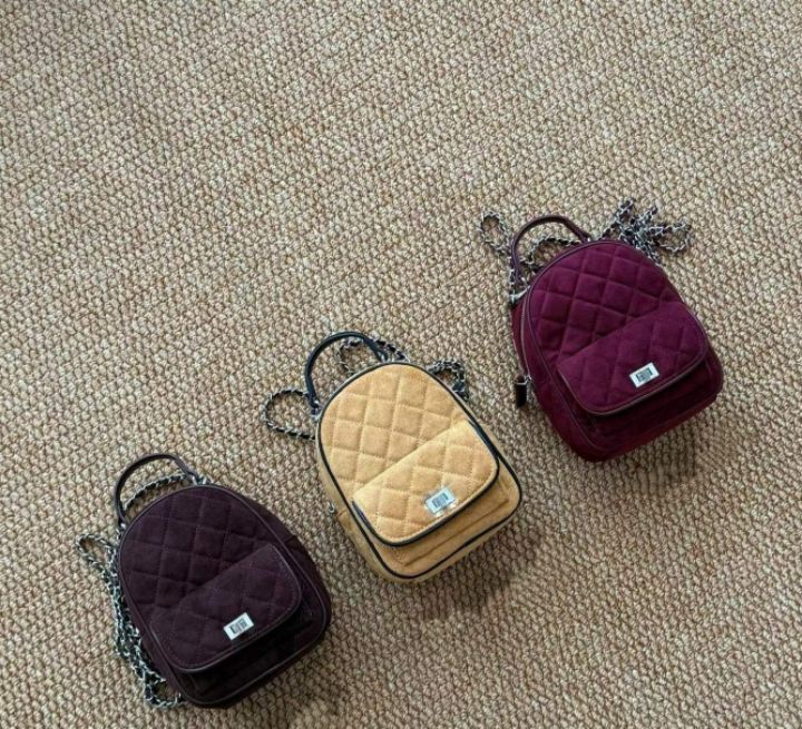 TROUVAILLE韓國直郵㊣女士新款休閑熱賣時尚單肩斜跨包絨面革TROUVAILLE單肩/斜跨包