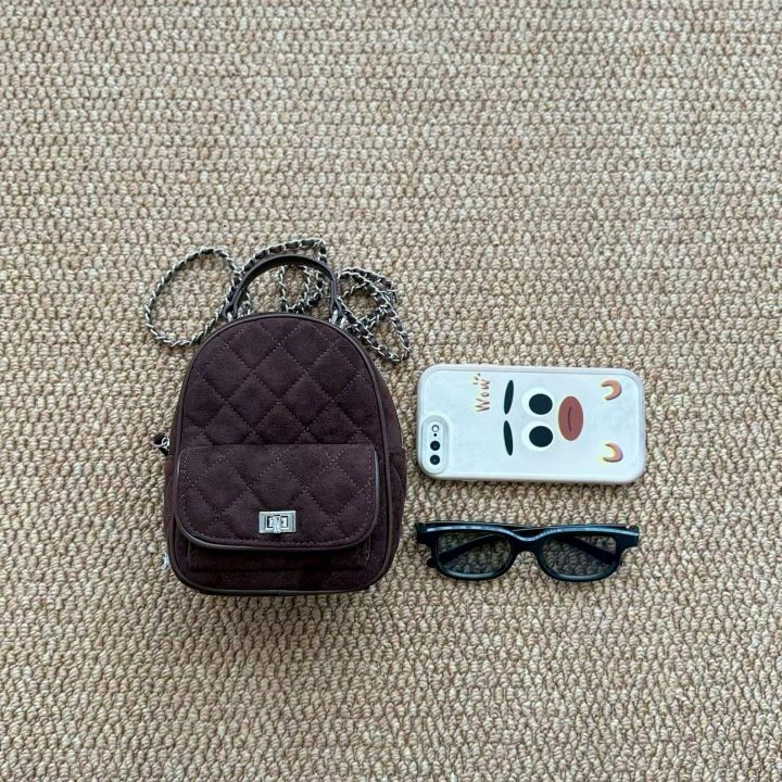 TROUVAILLE韓國直郵㊣女士新款休閑熱賣時尚單肩斜跨包絨面革TROUVAILLE單肩/斜跨包