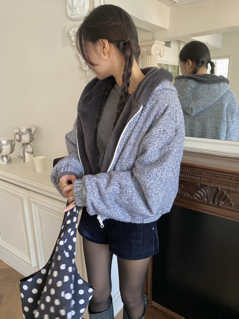 OUPPT東大門㊣實拍女士新品25秋冬休閑職業熱賣推薦夾克雙面OUPPT夾克