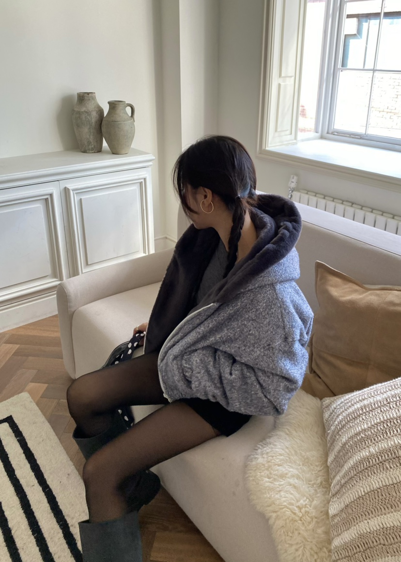 OUPPT東大門㊣實拍女士新品25秋冬休閑職業熱賣推薦夾克雙面OUPPT夾克