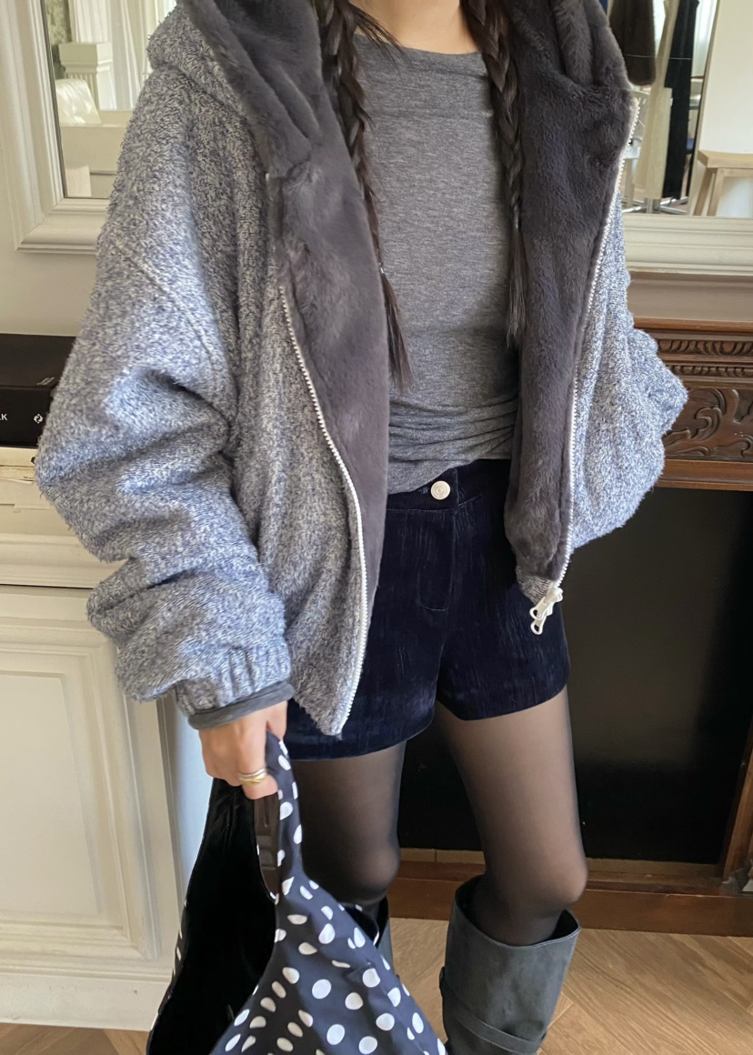 OUPPT東大門㊣實拍女士新品25秋冬休閑職業熱賣推薦夾克雙面OUPPT夾克