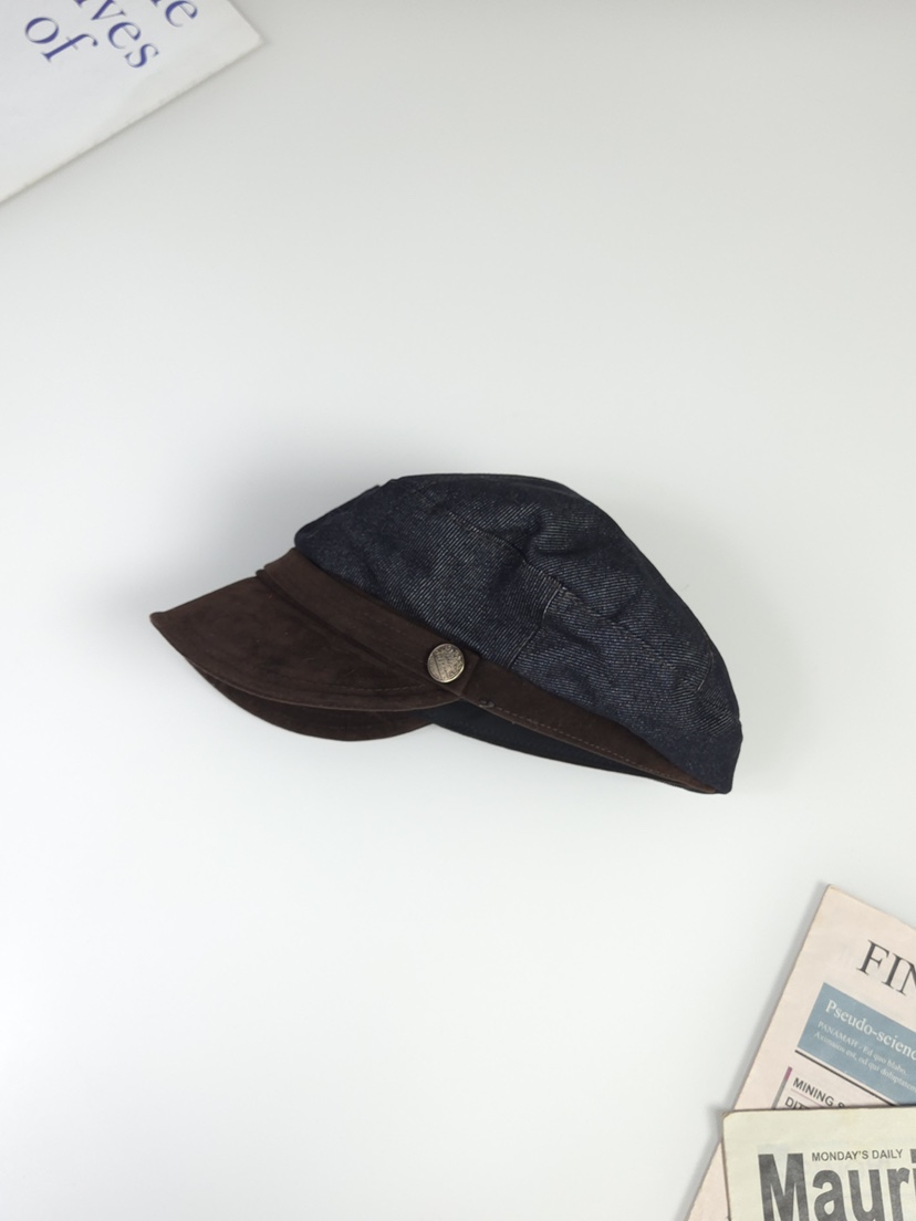 THE HAT-P韓國直郵㊣女裝新款人氣職業休閑推薦熱賣帽子紐扣THE HAT帽子