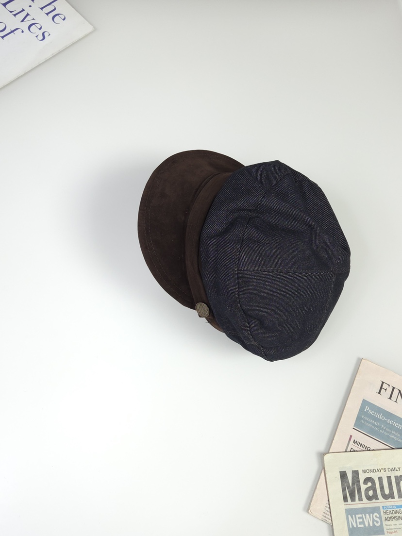 THE HAT-P韓國直郵㊣女裝新款人氣職業休閑推薦熱賣帽子紐扣THE HAT帽子