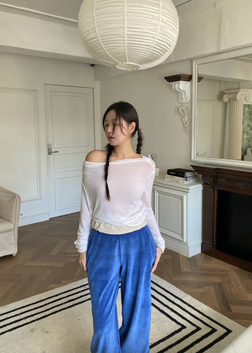 OUPPT東大門㊣代購女裝新款推薦職業休閑人氣25秋冬長袖T恤OUPPT長袖T恤