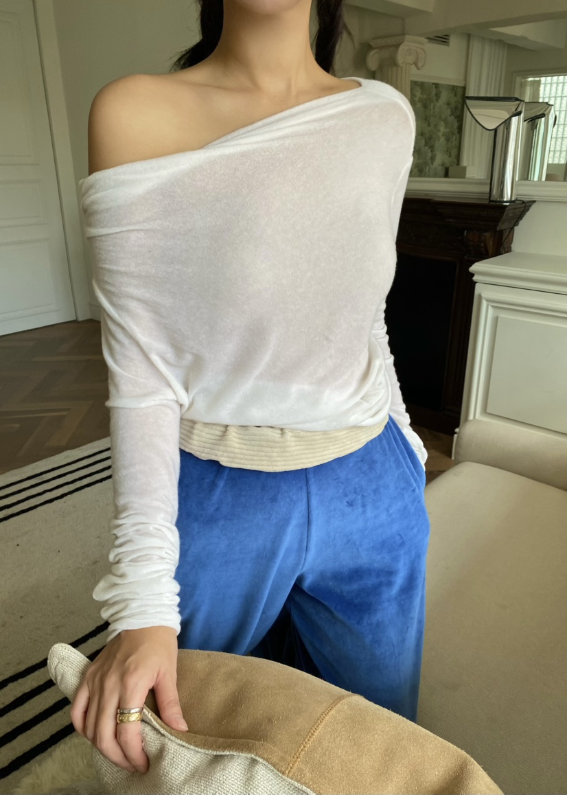 OUPPT東大門㊣代購女裝新款推薦職業休閑人氣25秋冬長袖T恤OUPPT長袖T恤圖色1