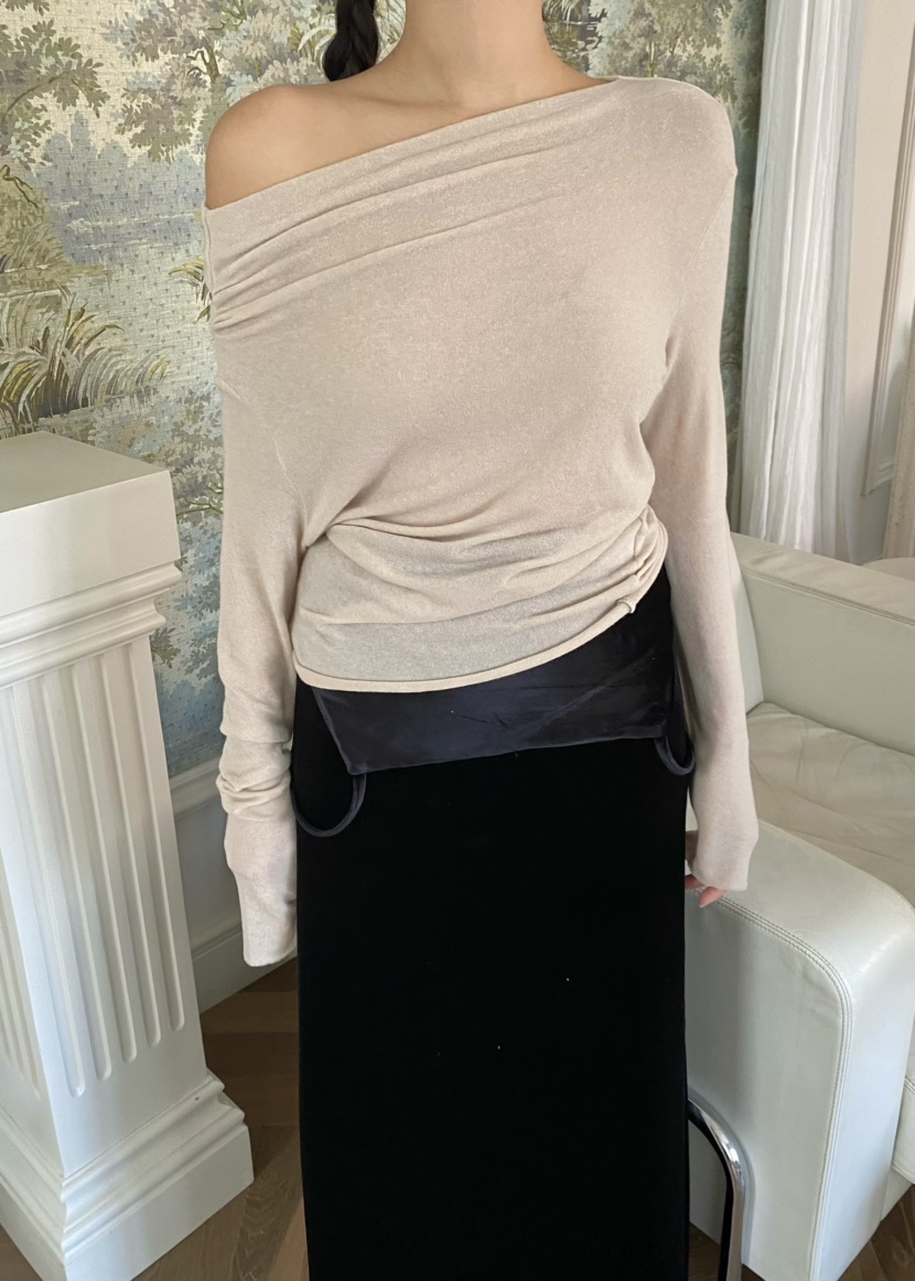 OUPPT東大門㊣代購女裝新款推薦職業休閑人氣25秋冬長袖T恤OUPPT長袖T恤圖色3