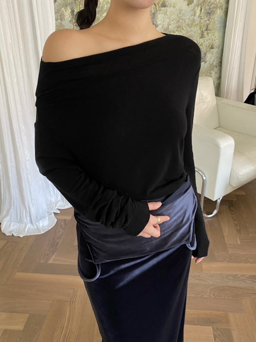 OUPPT東大門㊣代購女裝新款推薦職業休閑人氣25秋冬長袖T恤OUPPT長袖T恤圖色4