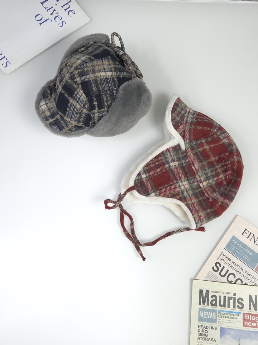 THE HAT-P東大門㊣代購女裝新款職業25秋冬休閑推薦帽子格子THE HAT帽子