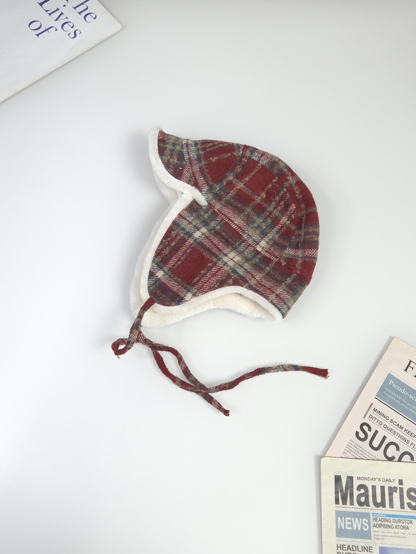 THE HAT-P東大門㊣代購女裝新款職業25秋冬休閑推薦帽子格子THE HAT帽子圖色1