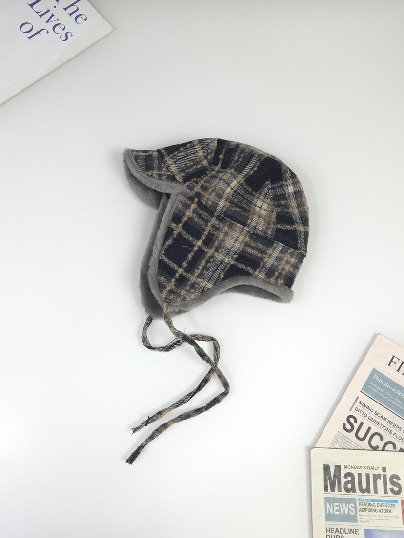 THE HAT-P東大門㊣代購女裝新款職業25秋冬休閑推薦帽子格子THE HAT帽子圖色2