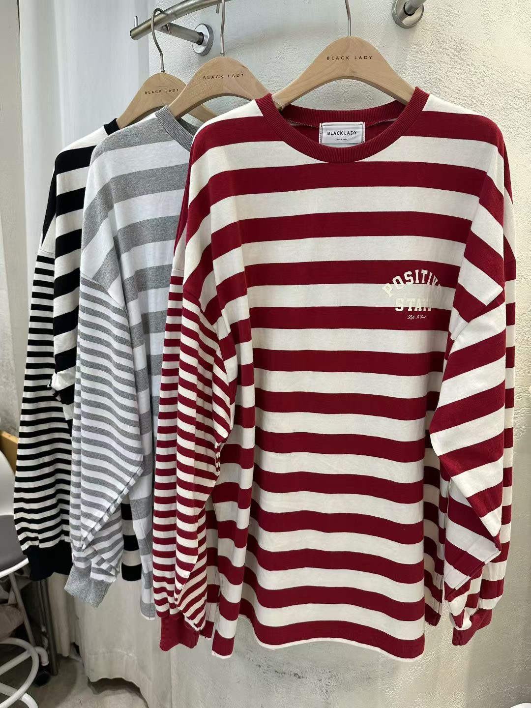 BLACK LADY韓國代購㊣女士新品25秋冬推薦熱賣時尚長袖T恤BLACK LADY長袖T恤