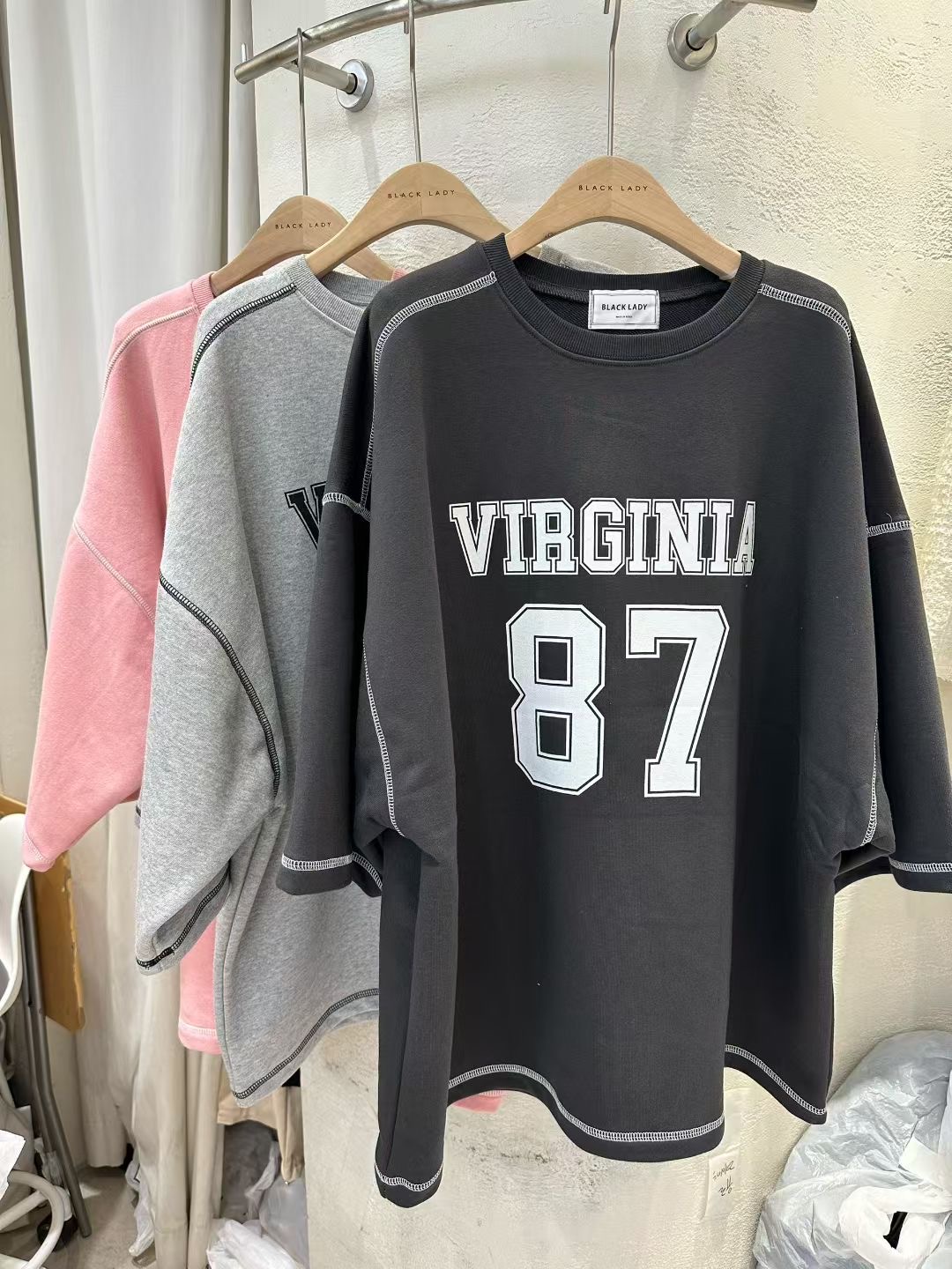 BLACK LADY東大門㊣實拍女士新款職業25秋冬人氣熱賣時尚T恤BLACK LADYT恤