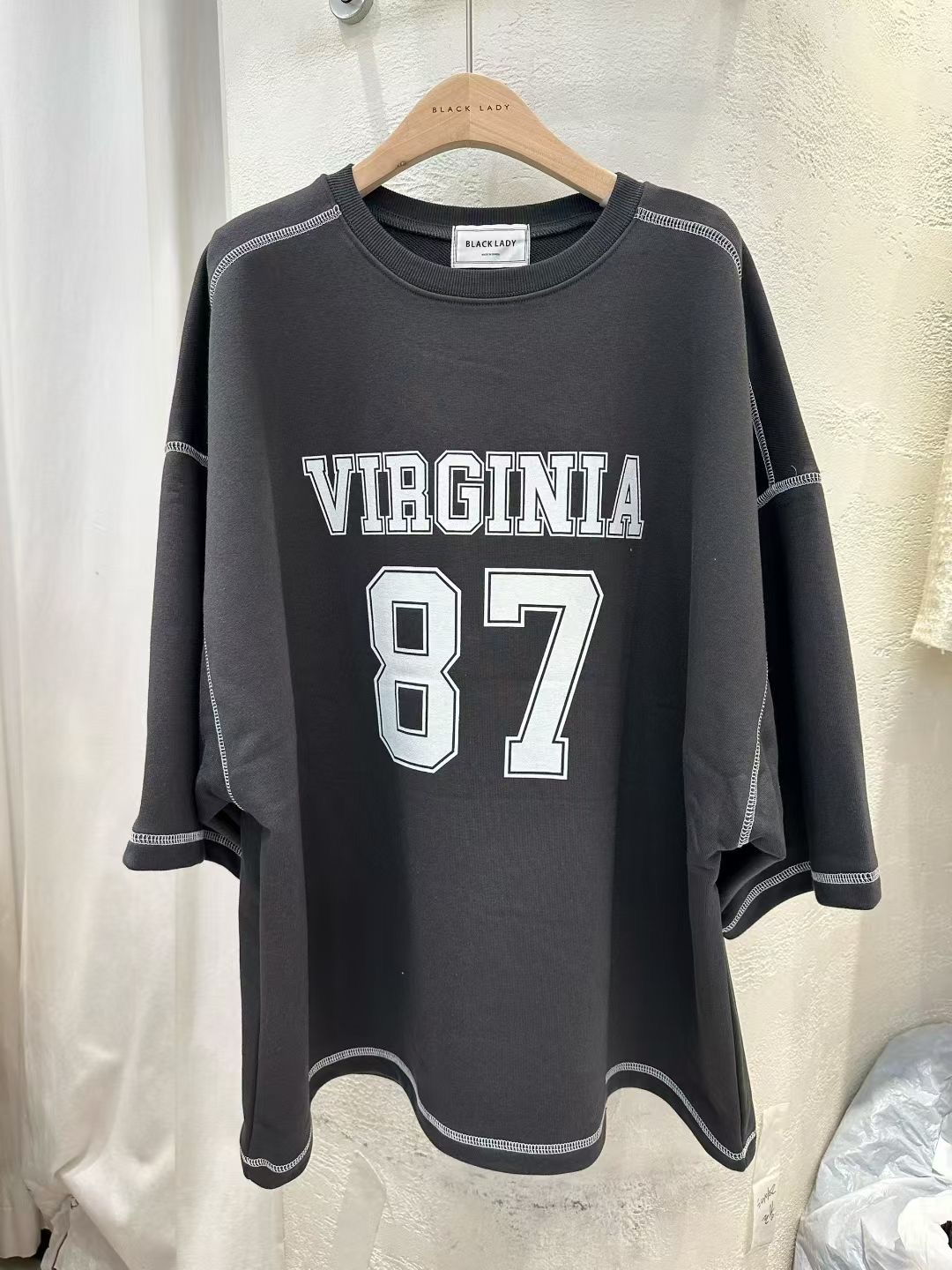 BLACK LADY東大門㊣實拍女士新款職業25秋冬人氣熱賣時尚T恤BLACK LADYT恤圖色3