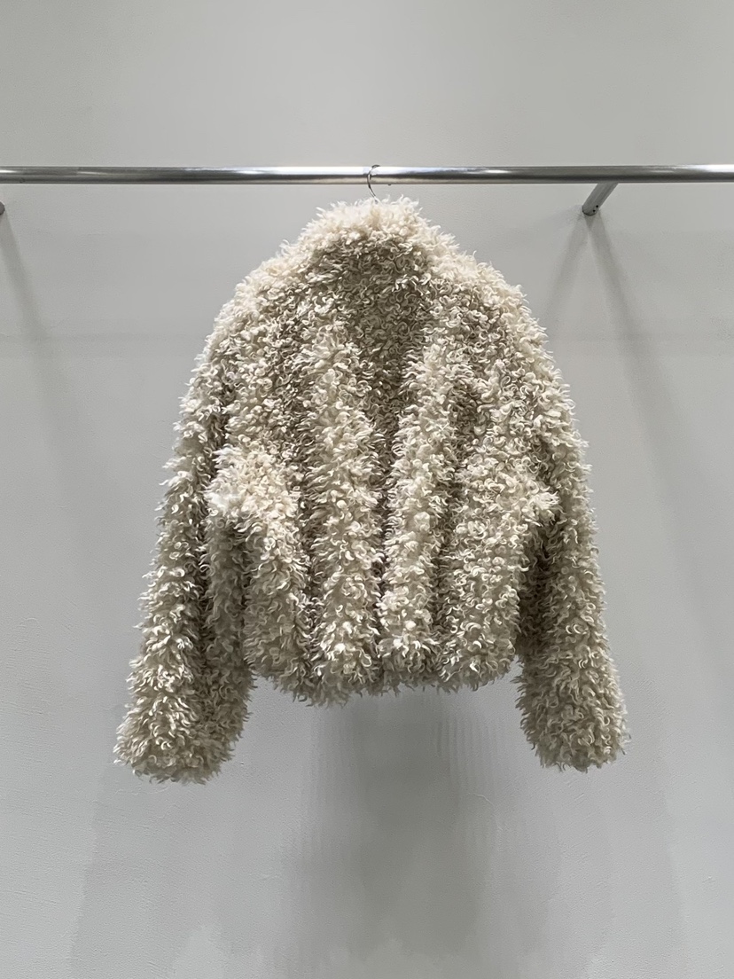 LOVE MOMENT韓國直郵㊣女士新款時尚人氣熱賣25秋冬夾克羊駝毛LOVE MOMENT夾克