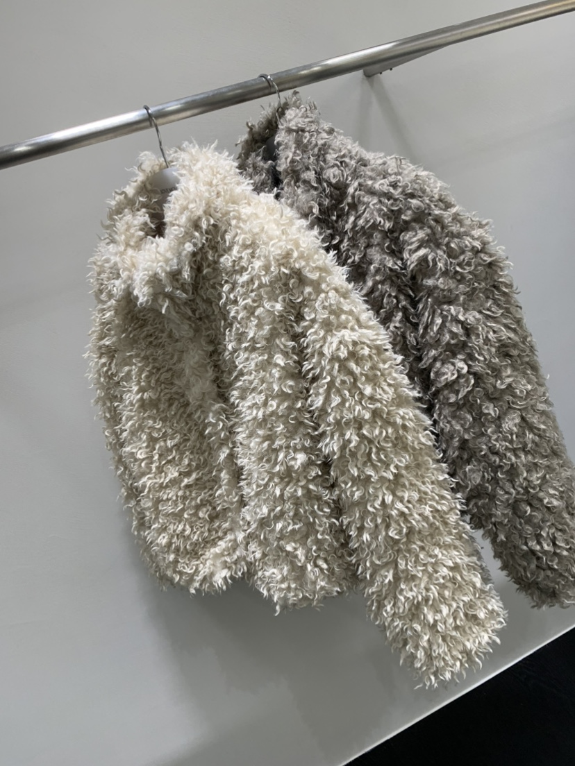 LOVE MOMENT韓國直郵㊣女士新款時尚人氣熱賣25秋冬夾克羊駝毛LOVE MOMENT夾克