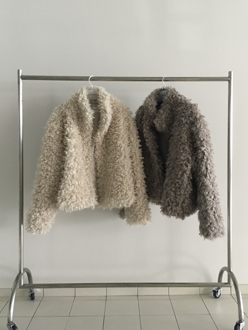 LOVE MOMENT韓國直郵㊣女士新款時尚人氣熱賣25秋冬夾克羊駝毛LOVE MOMENT夾克