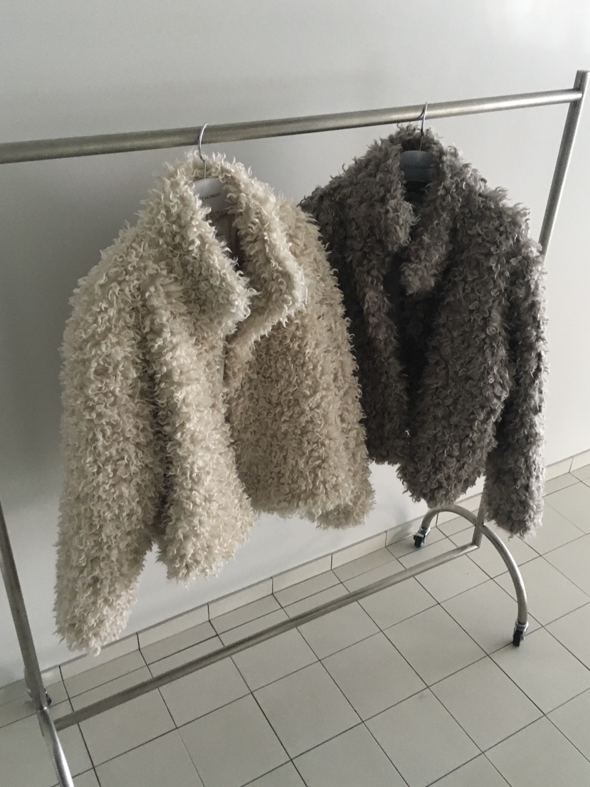 LOVE MOMENT韓國直郵㊣女士新款時尚人氣熱賣25秋冬夾克羊駝毛LOVE MOMENT夾克