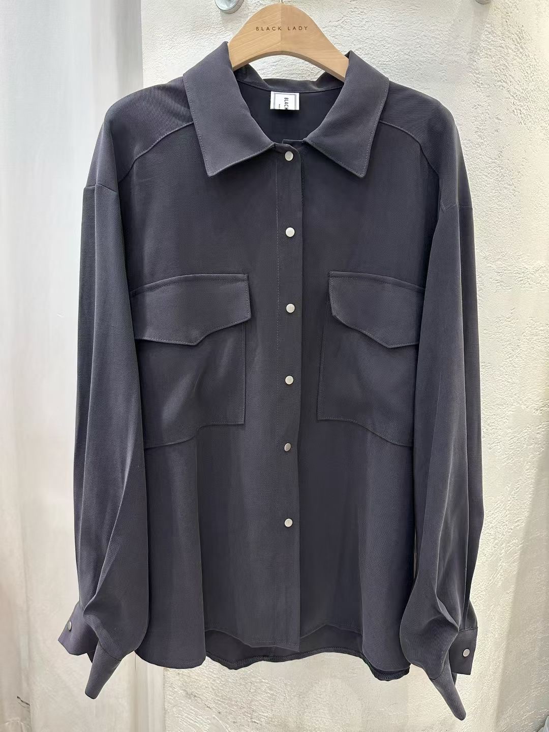 BLACK LADY韓國直郵㊣女裝新品熱賣休閑人氣25秋冬襯衫蕾絲衫BLACK LADY襯衫/蕾絲衫圖色1