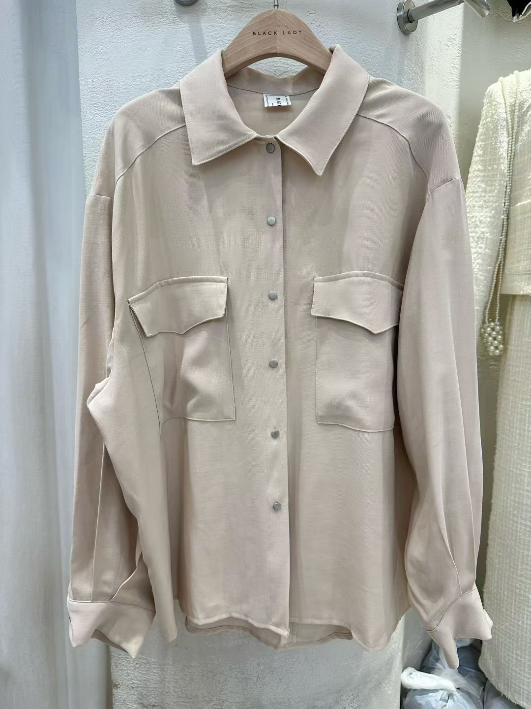 BLACK LADY韓國直郵㊣女裝新品熱賣休閑人氣25秋冬襯衫蕾絲衫BLACK LADY襯衫/蕾絲衫圖色2