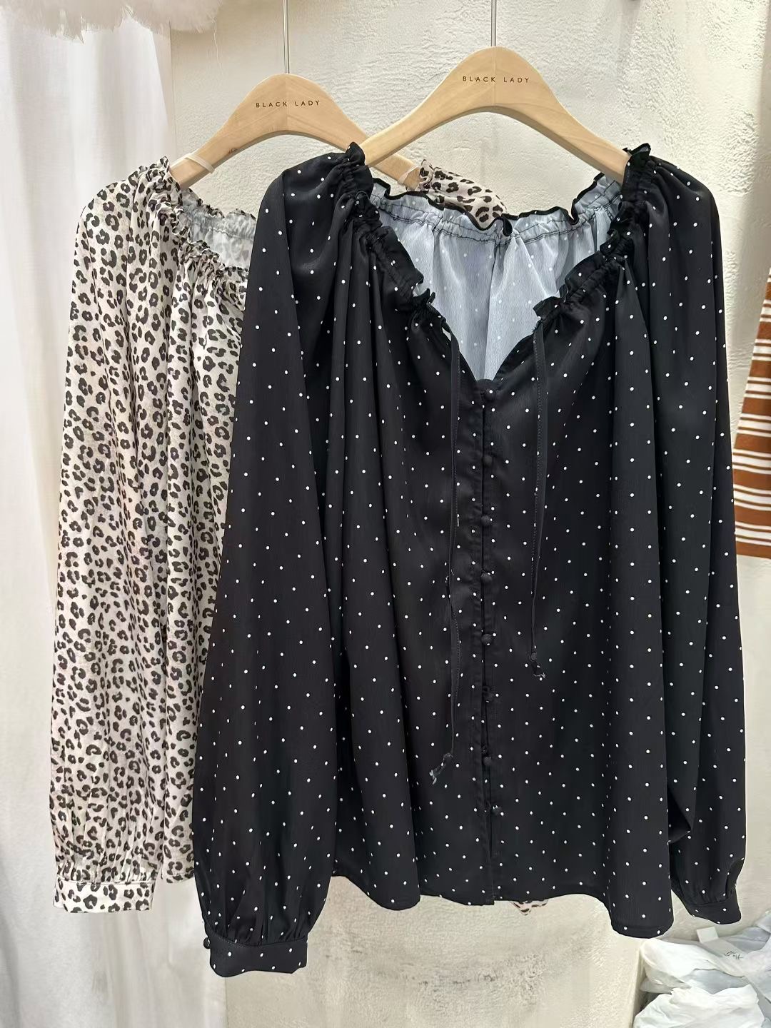 BLACK LADY韓國代購㊣女裝新款職業熱賣25秋冬推薦襯衫蕾絲衫BLACK LADY襯衫/蕾絲衫