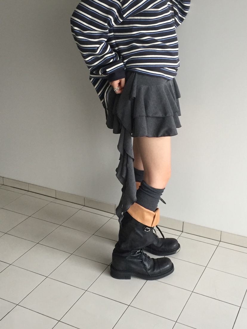 LOVE MOMENT韓國直郵㊣女士新款休閑推薦25秋冬裙褲荷葉邊LOVE MOMENT裙褲