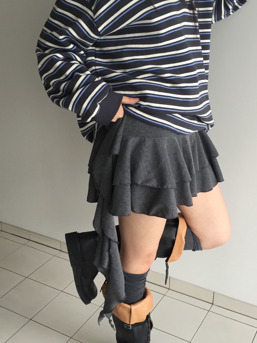 LOVE MOMENT韓國直郵㊣女士新款休閑推薦25秋冬裙褲荷葉邊LOVE MOMENT裙褲