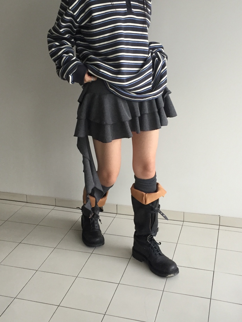 LOVE MOMENT韓國直郵㊣女士新款休閑推薦25秋冬裙褲荷葉邊LOVE MOMENT裙褲