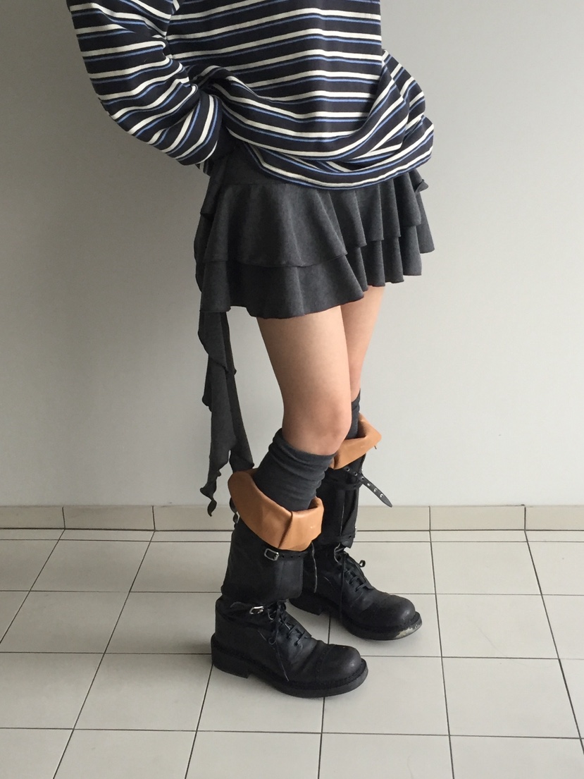 LOVE MOMENT韓國直郵㊣女士新款休閑推薦25秋冬裙褲荷葉邊LOVE MOMENT裙褲